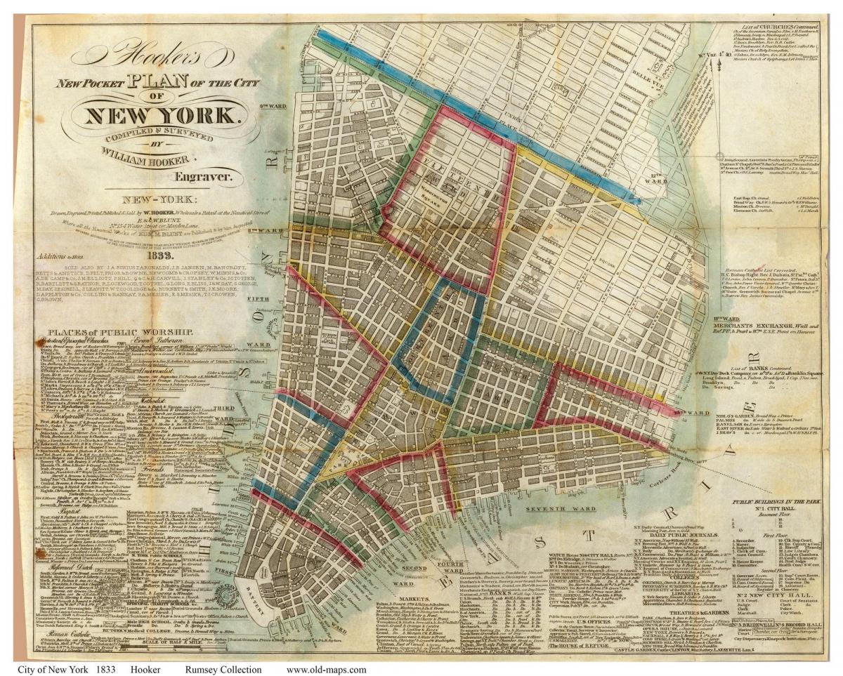 New York historische kaarten