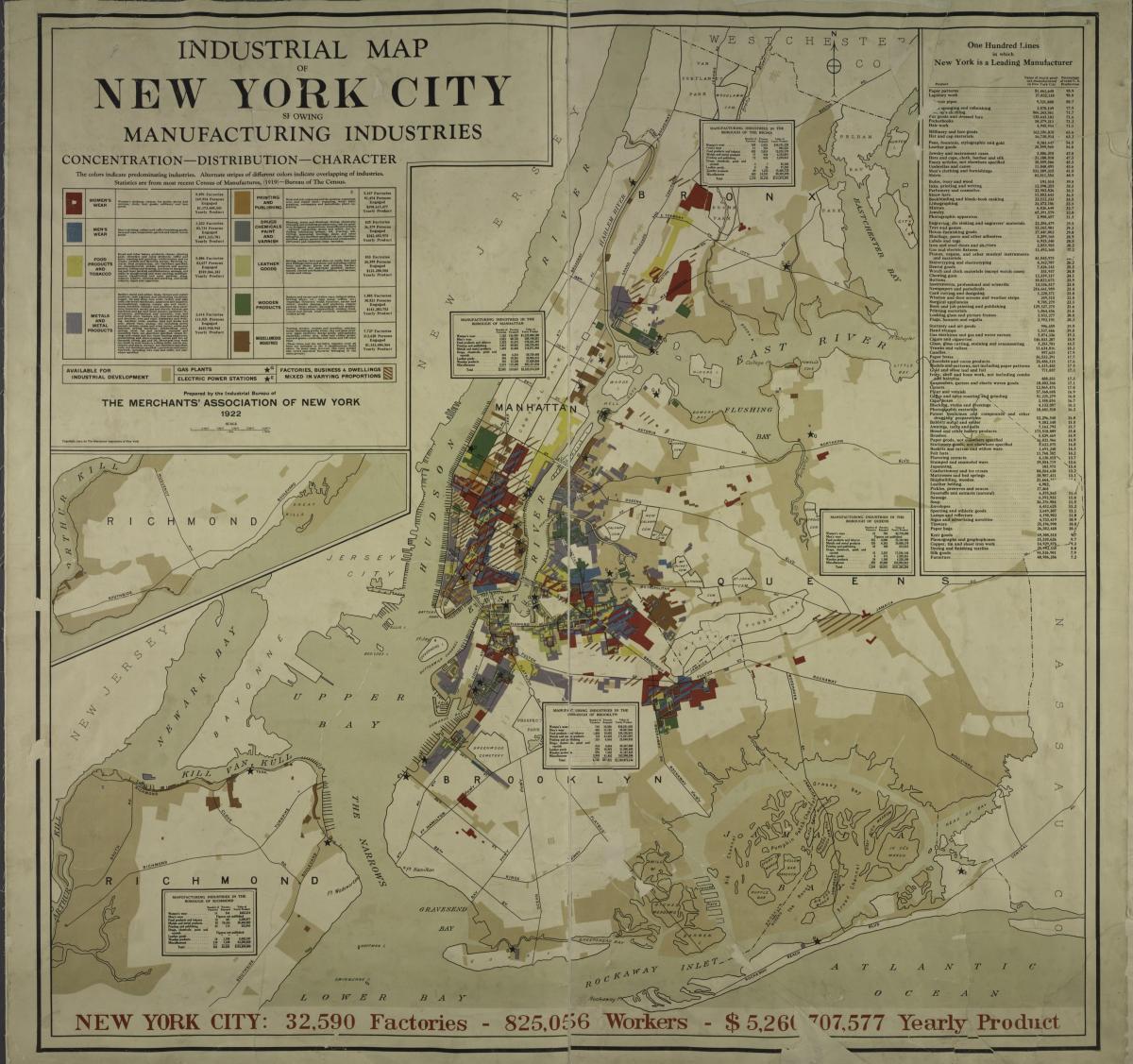 kaart van New York City 1900