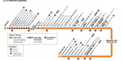 Kaart van b-trein