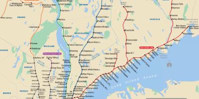 New York metro-noord kaart