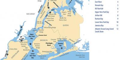 New York City river kaart