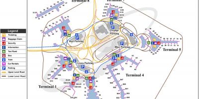 Newark nj airport kaart