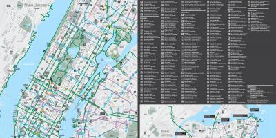 New York fiets kaart